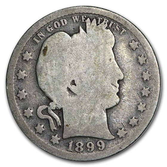 1899-S Barber Quarter AG 1899-S Barber Quarter AG
